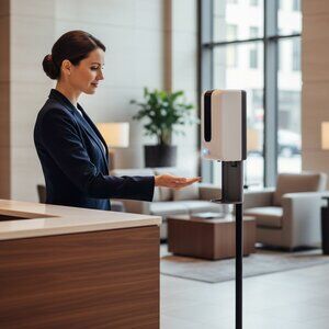 GN1 Automatic Hand Sanitizer Dispenser with Stand F1406STS Touchless Design